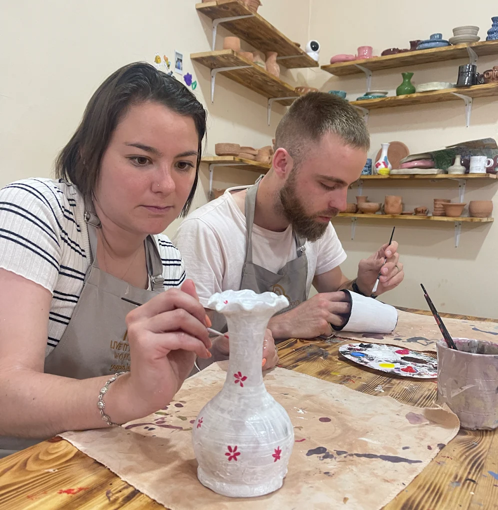 Ceramic Painting Workshop in Agadir | Moroccan Tile & Pottery Art